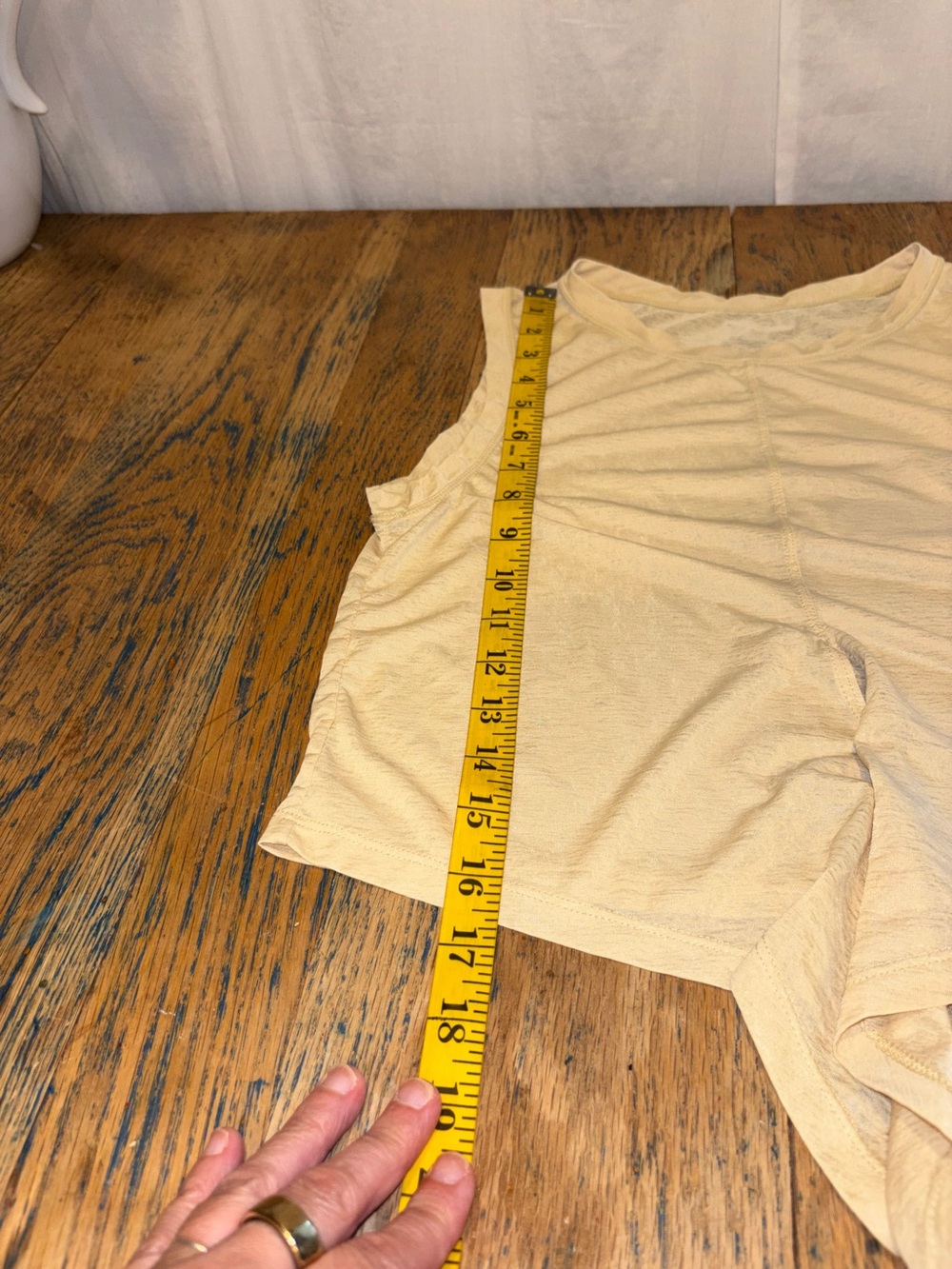 Fabletics Wrap Tie Tank Top Beige Size M - Picture 7 of 9